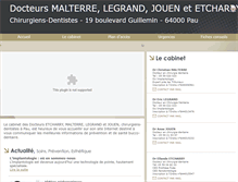 Tablet Screenshot of lmje-chirurgiens-dentistes.fr
